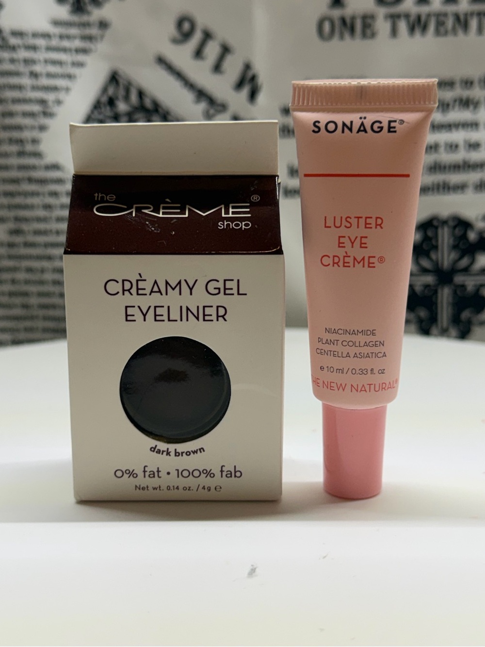 Sonäge Luster Eye Crème in Pink and The Creme Shop